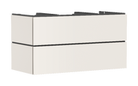 Vanity unit 1180/550 with 2 drawers for console with cutout middle