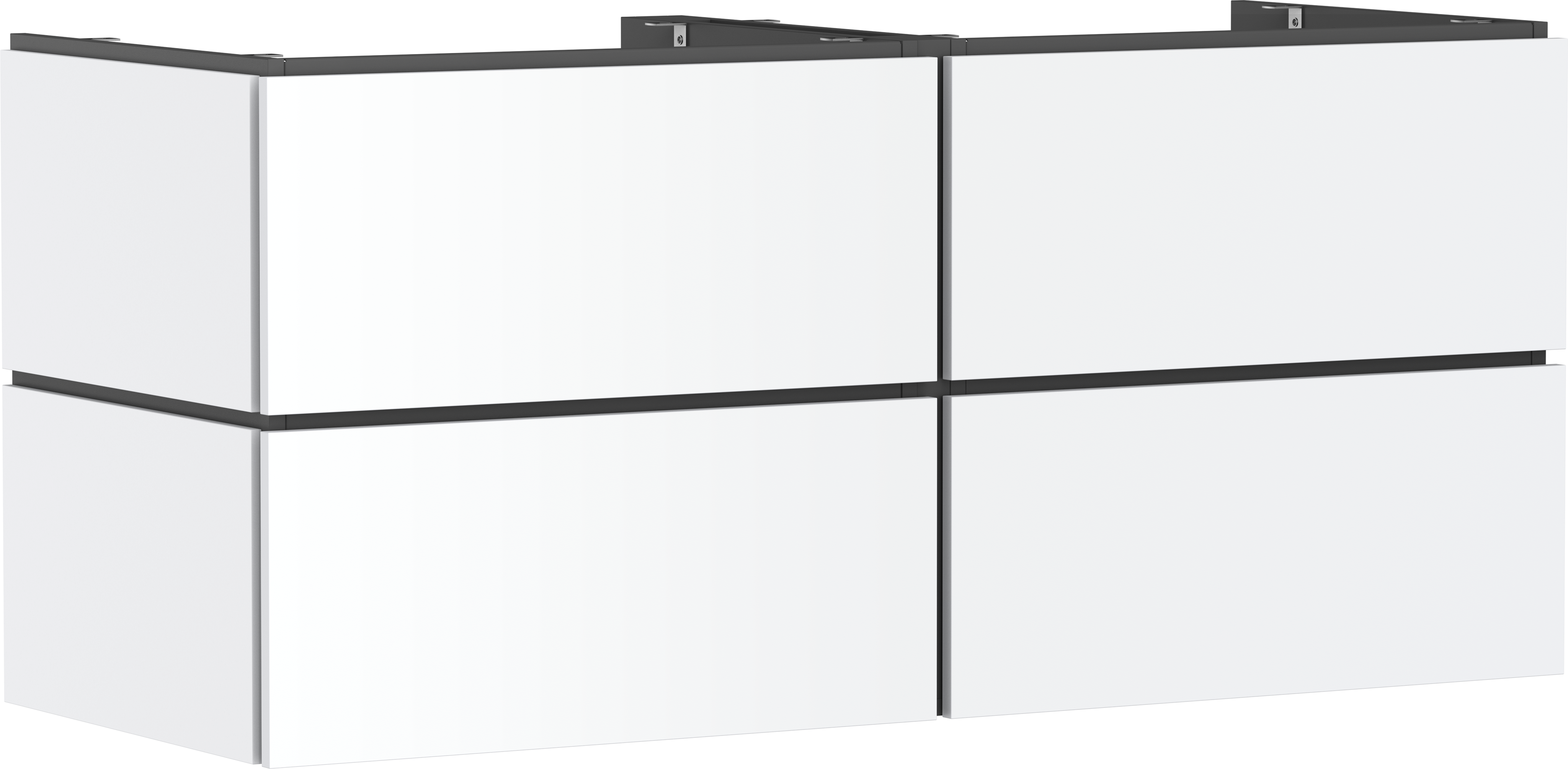 Vanity unit 1375/550 with 4 drawers for console