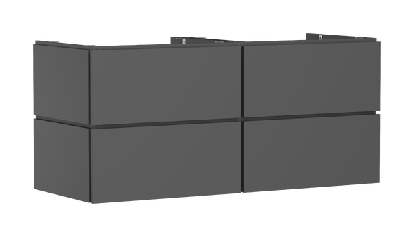 Vaskeskab 1375/550 med 4 skuffer PushOpen til bordplade