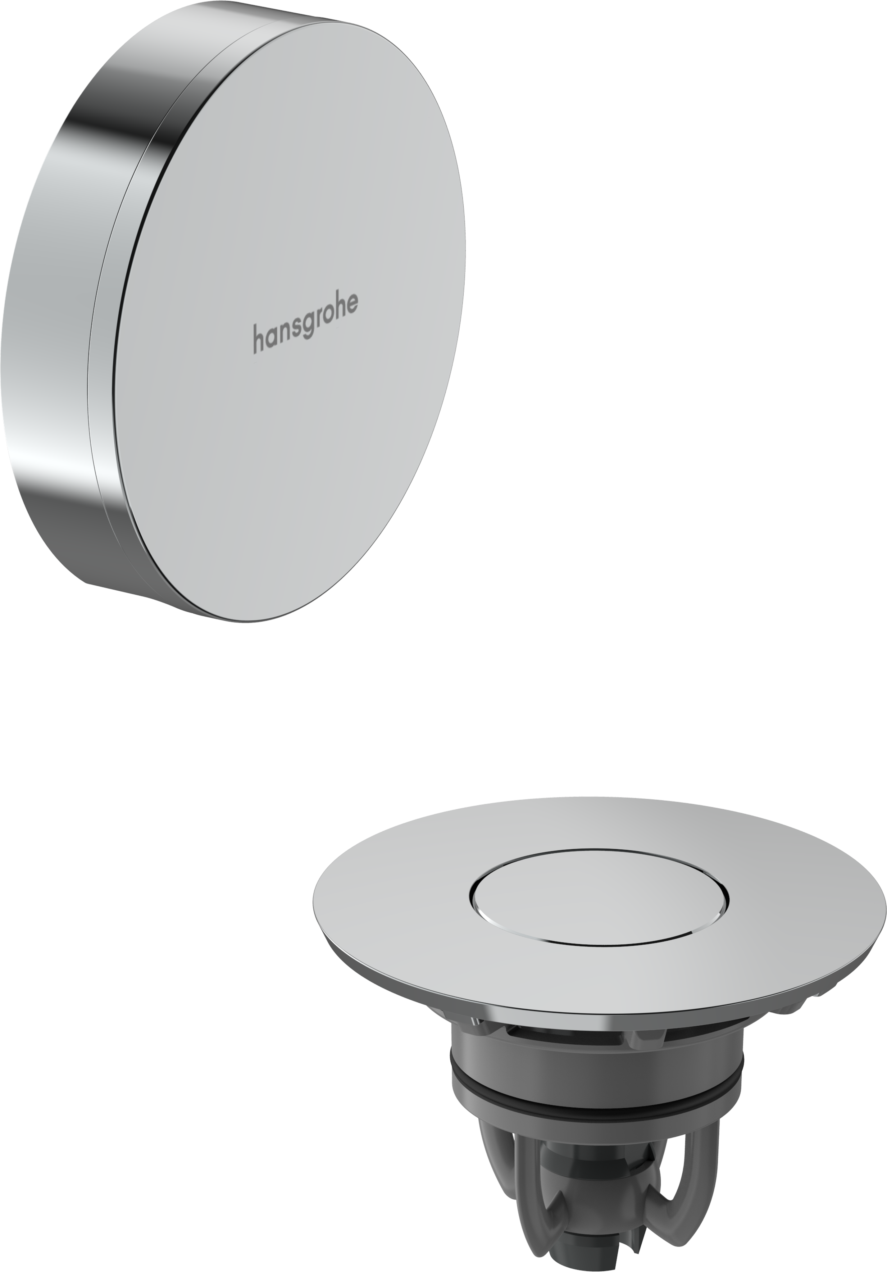 Afwerkset overloop- en afvoergarnituur chroom