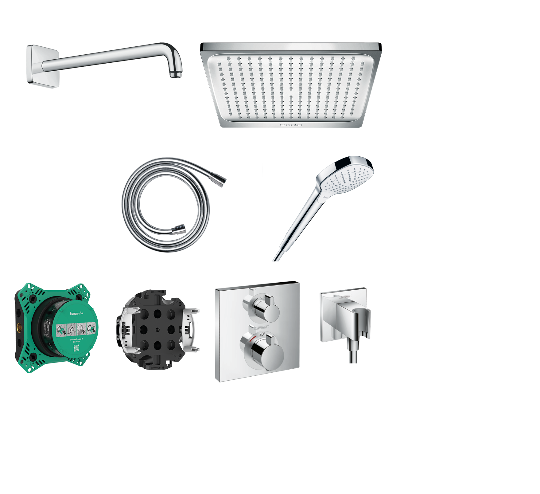 Ensemble de douche encastrée thermostatique Crometta E 240