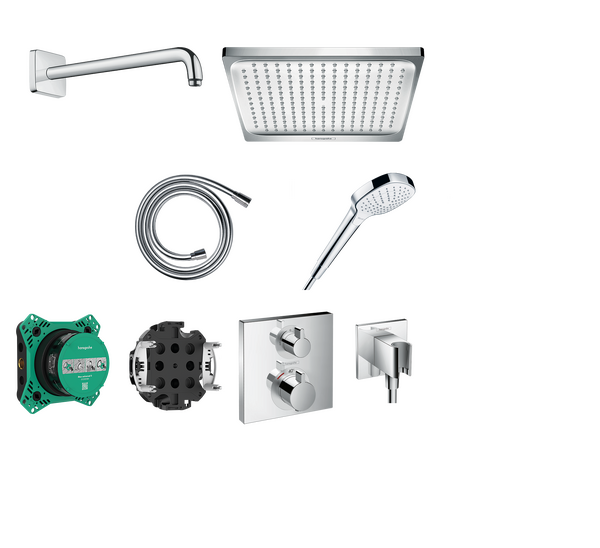 Ensemble de douche encastrée thermostatique Crometta E 240