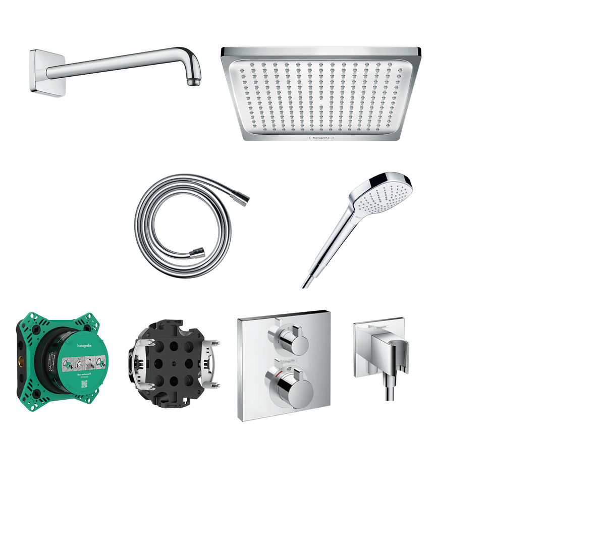 Ensemble de douche encastrée thermostatique Crometta E 240