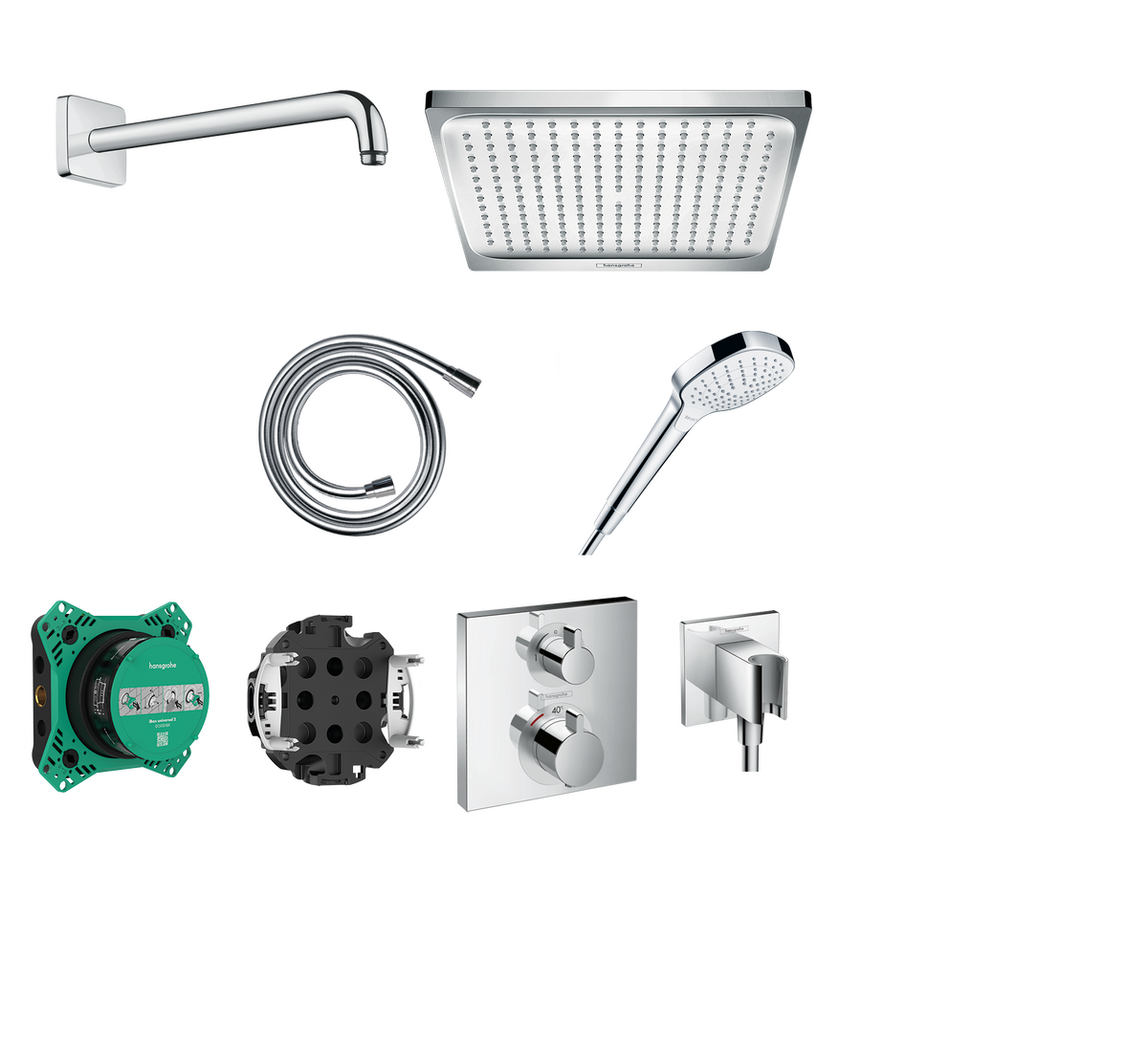 Ensemble de douche encastrée thermostatique Crometta E 240