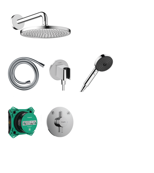 Ensemble de douche encastrée mécanique Crometta S 240/DuoTurn S