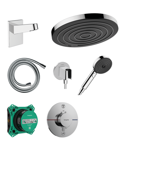 Ensemble de douche encastrée thermostatique Pulsify Select S/ShowerSelect Comfort S