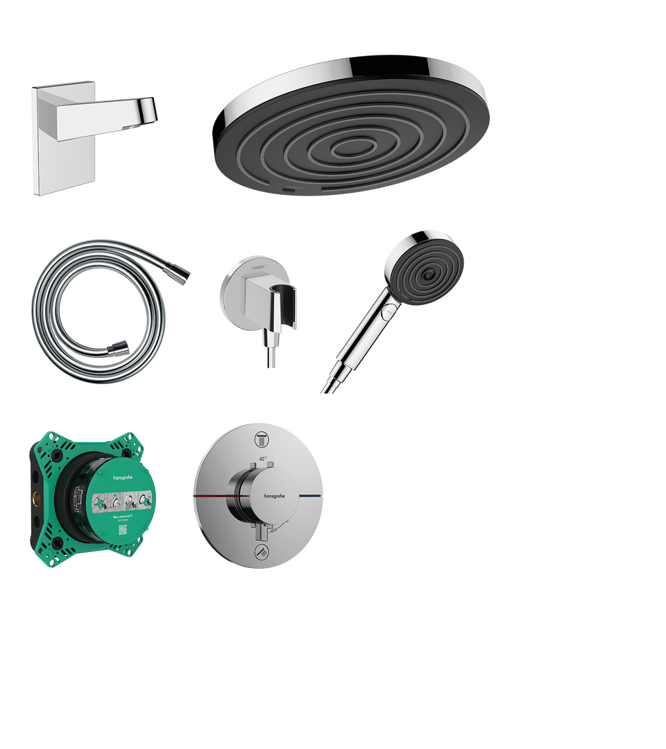 Ensemble de douche encastrée thermostatique Pulsify Select S/ShowerSelect Comfort S