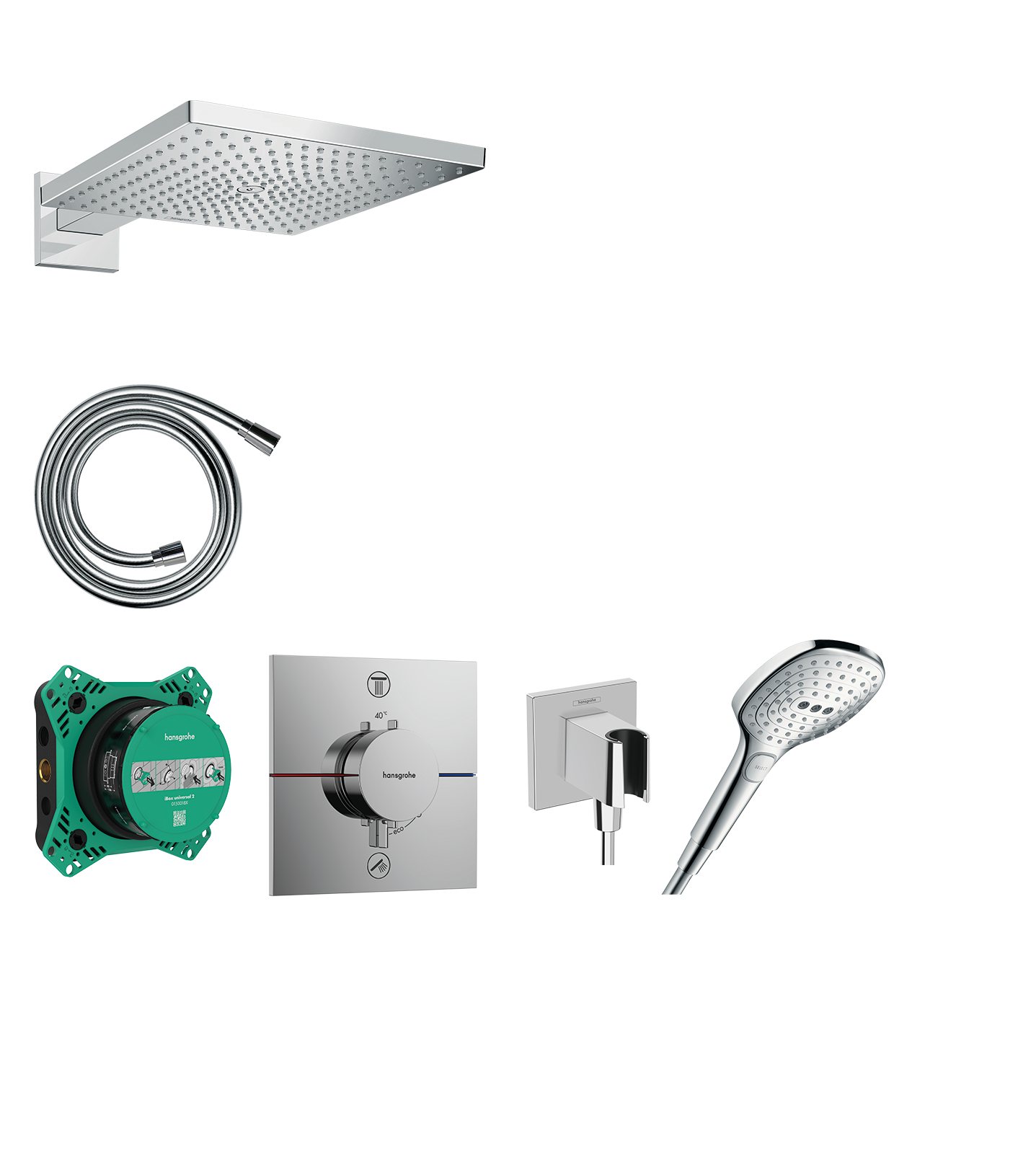 Design ShowerSet 300 1jet EcoSmart with thermostat and basic set iBox universal 2