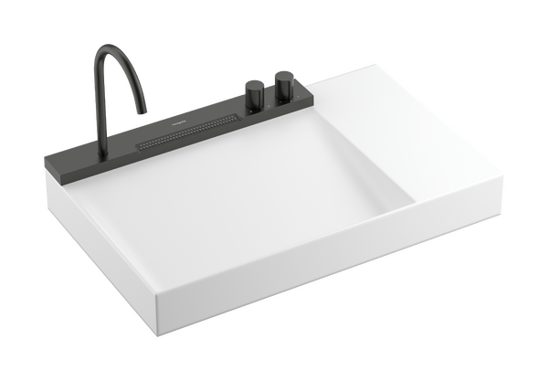 AquaUnit 780/475 Brushed Black Chrome