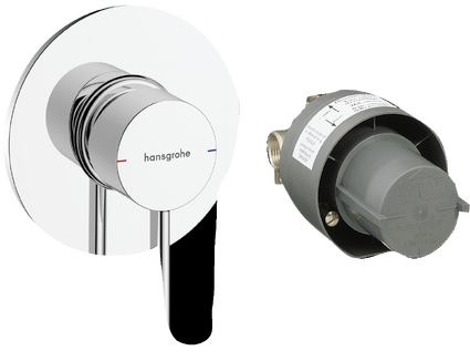 Zesis S Shower mixers: 1 function, Chrome, Item No. 74621000