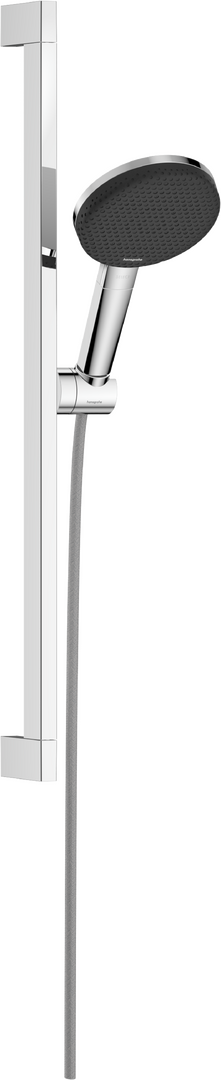 Dusjsett 125 3jet EcoSmart med dusjstang Unica E Puro 65 cm og Easy Slide dusjholder