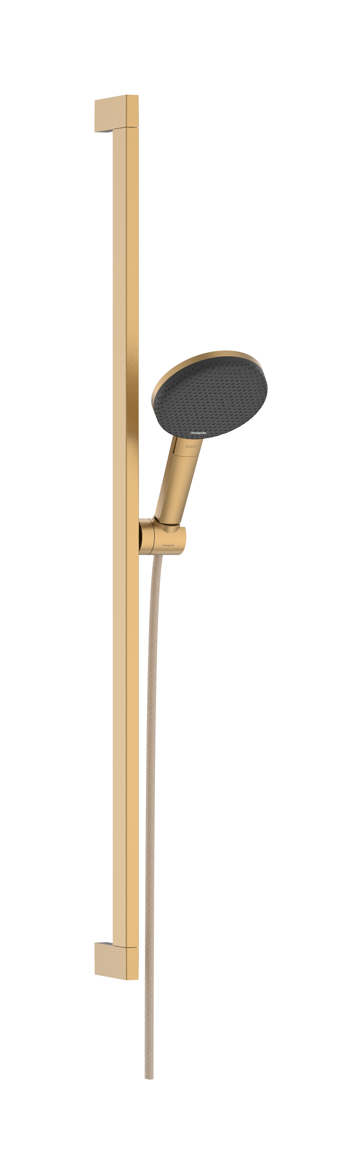 Shower set 125 3jet EcoSmart with shower bar Unica E Puro 90 cm and easy slide hand shower holder