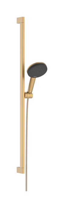 Brauseset 125 3jet EcoSmart mit Brausestange Unica E Puro 90 cm und Easy Slide Brausehalter