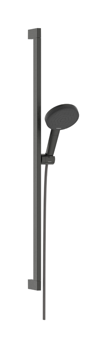 Shower set 125 3jet EcoSmart with shower bar Unica E Puro 90 cm and easy slide hand shower holder