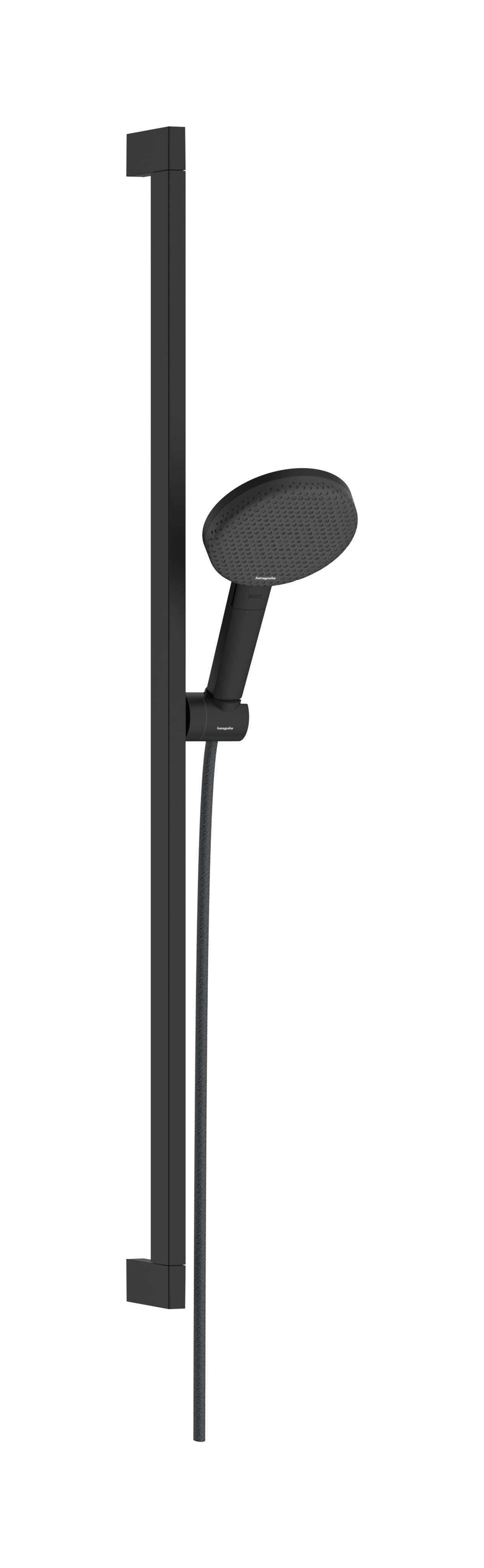 Shower set 125 3jet EcoSmart with shower bar Unica E Puro 90 cm and easy slide hand shower holder