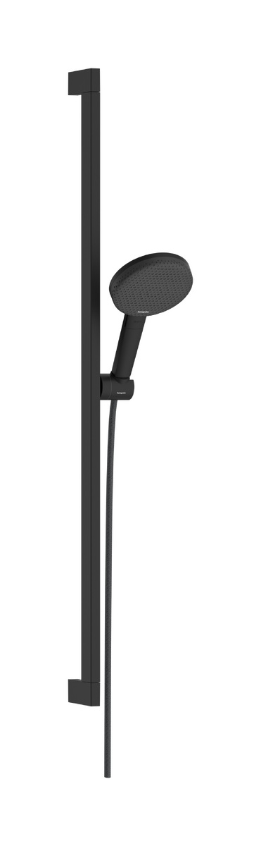 Shower set 125 3jet EcoSmart with shower bar Unica E Puro 90 cm and easy slide hand shower holder
