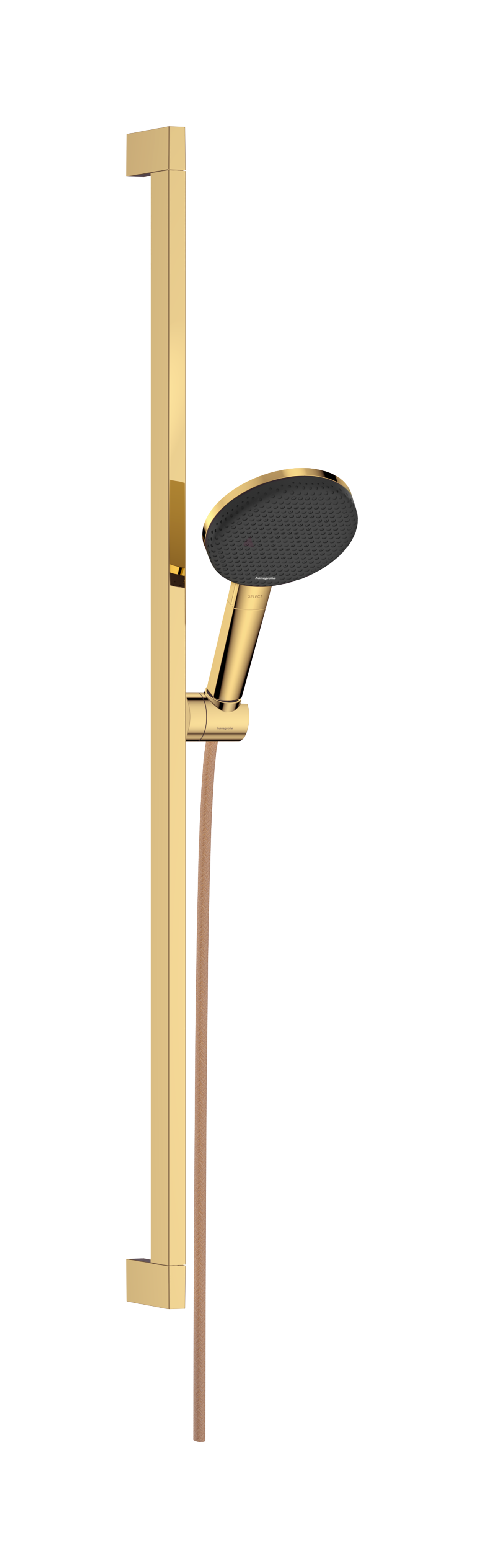 Shower set 125 3jet EcoSmart with shower bar Unica E Puro 90 cm and easy slide hand shower holder