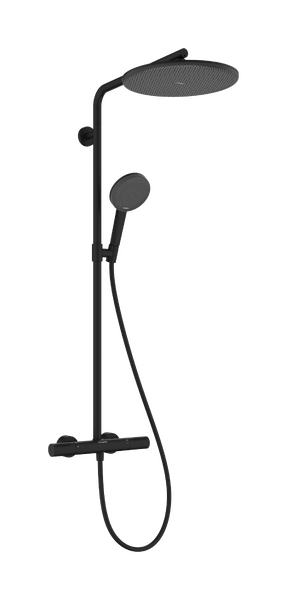 Showerpipe 300 1jet met Ecostat Element thermostaat Matt Black