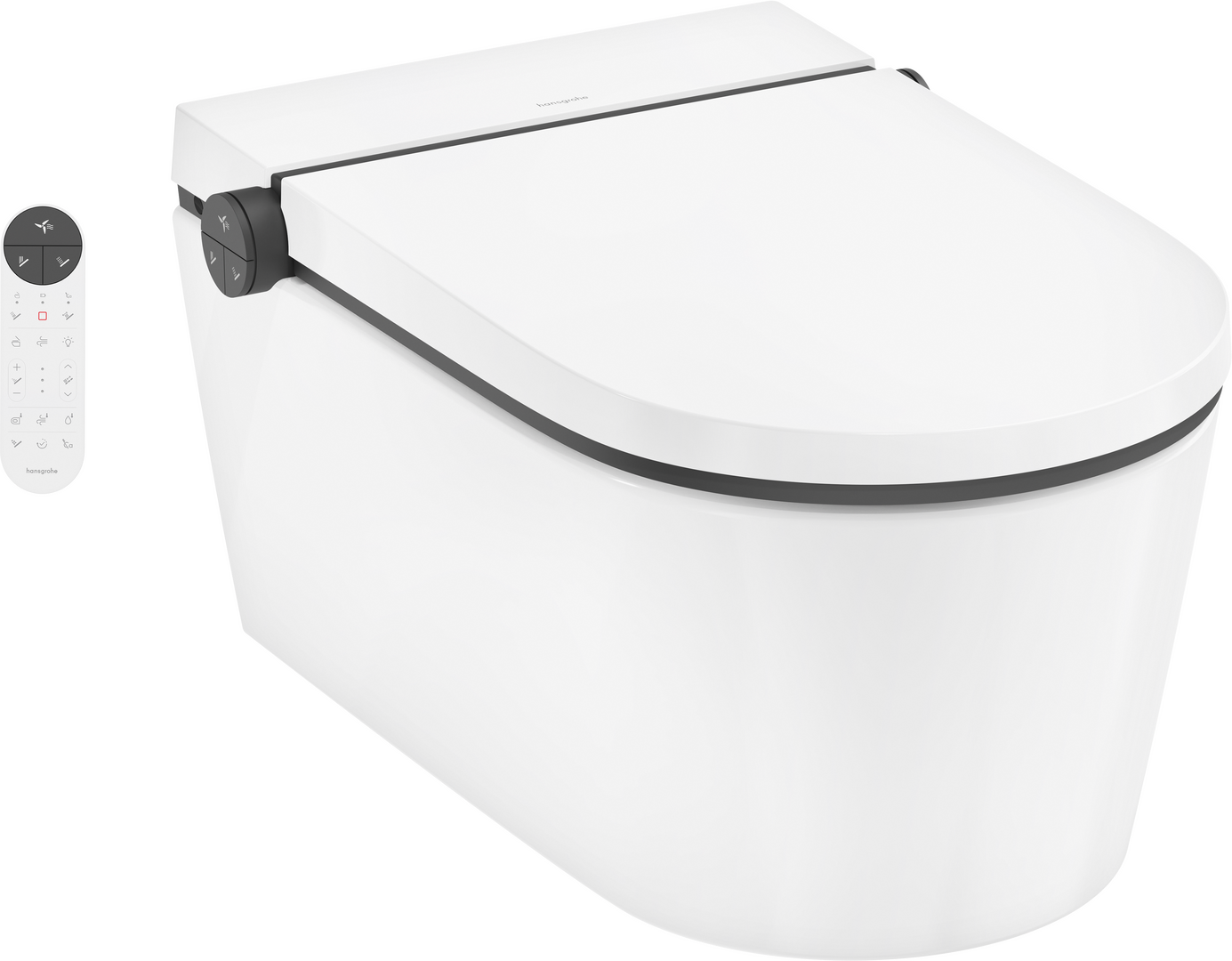 Veggmontert dusjtoalett komplettsett AquaHelix Flush