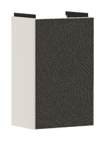 Mueble de baño beige arena mate 340/245 para lavamanos, bisagra a la derecha