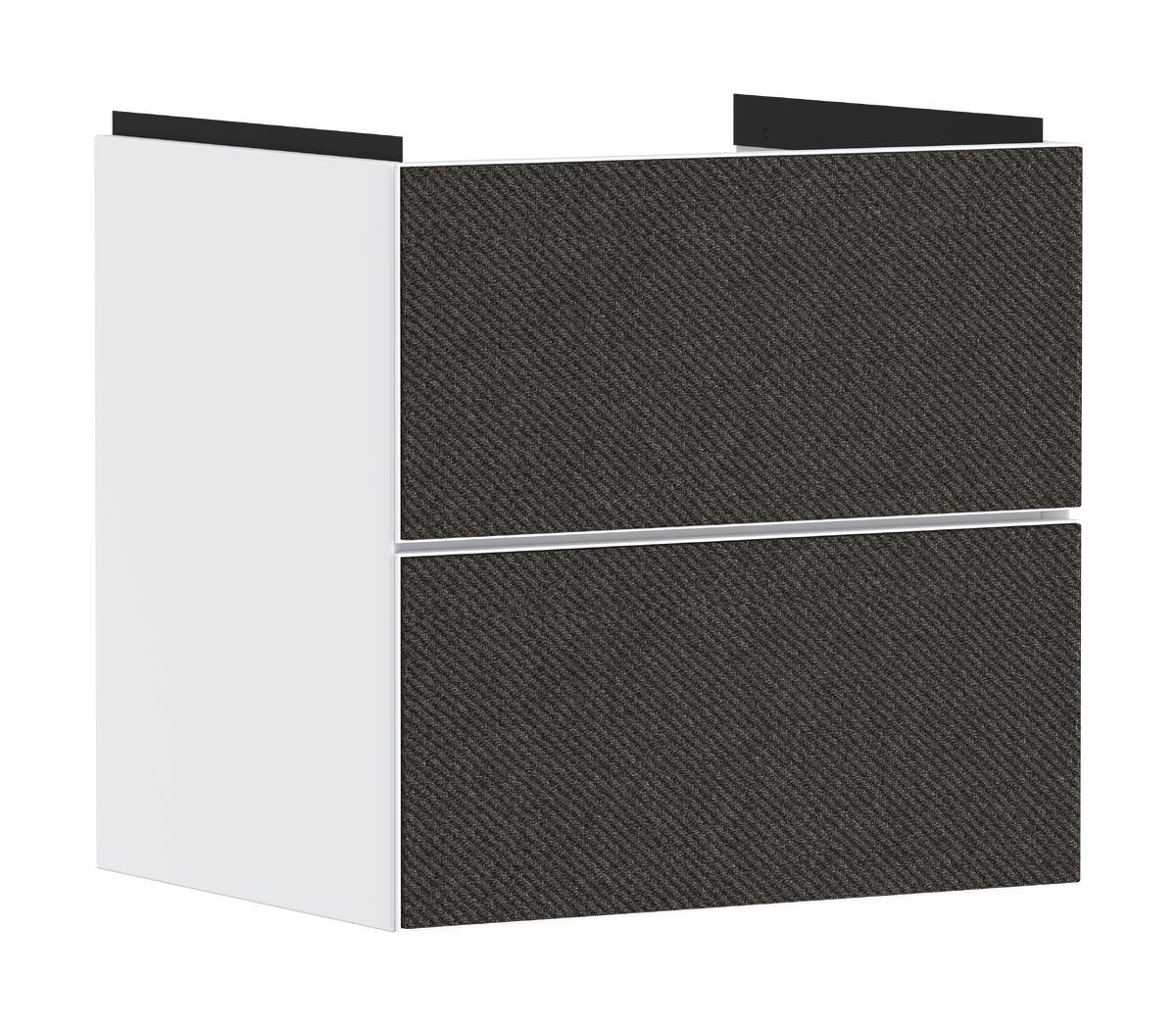 Base sottolavabo con 2 cassetti Bianco Opaco 580/475 per lavabo