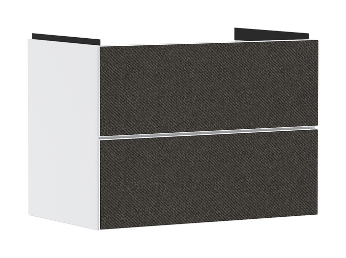 Mueble de baño blanco mate 780/475 con 2 cajones para lavabo