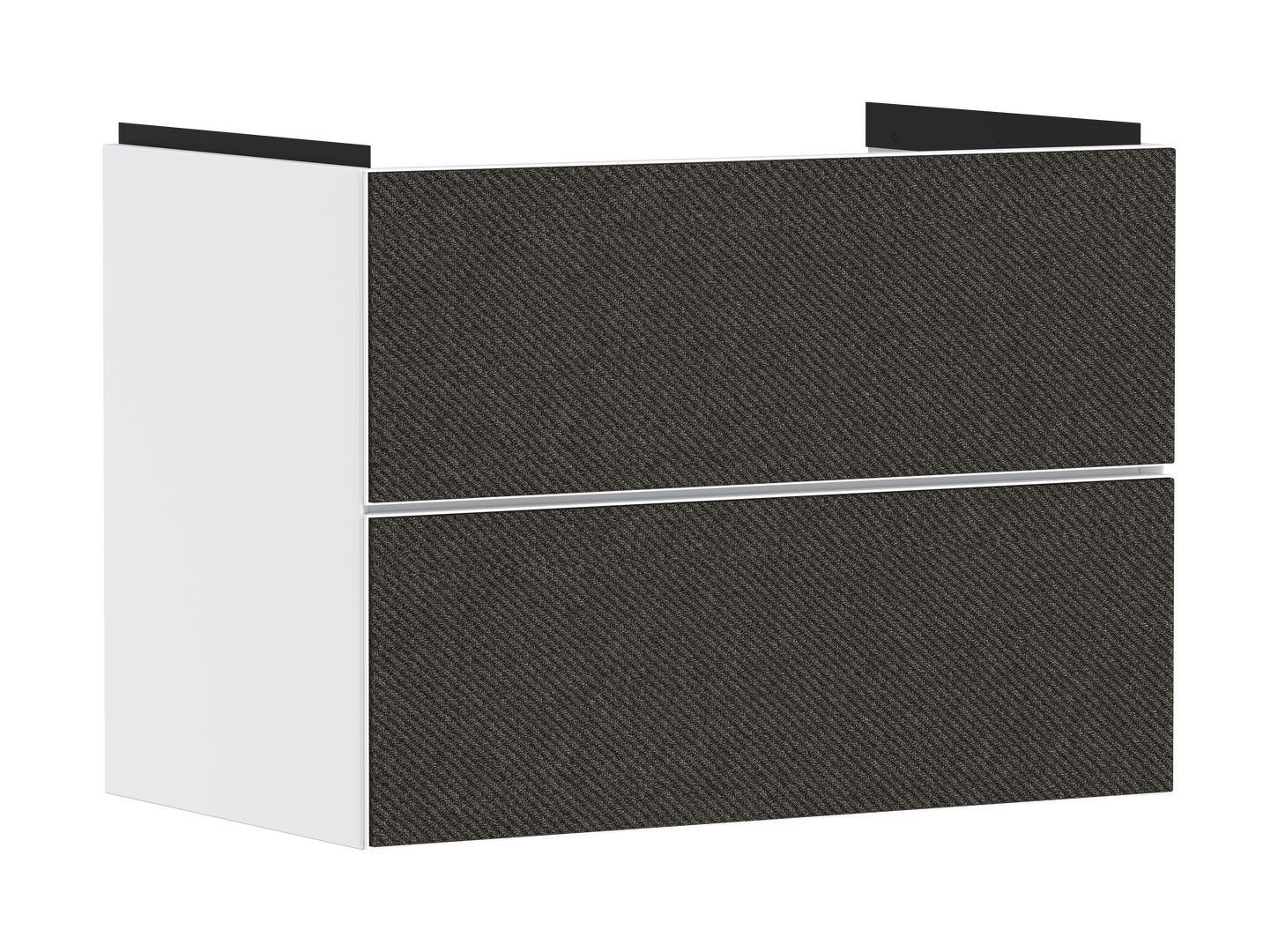 Waschtischunterschrank Mattweiß 780/475 mit 2 Schubkästen für Waschtisch