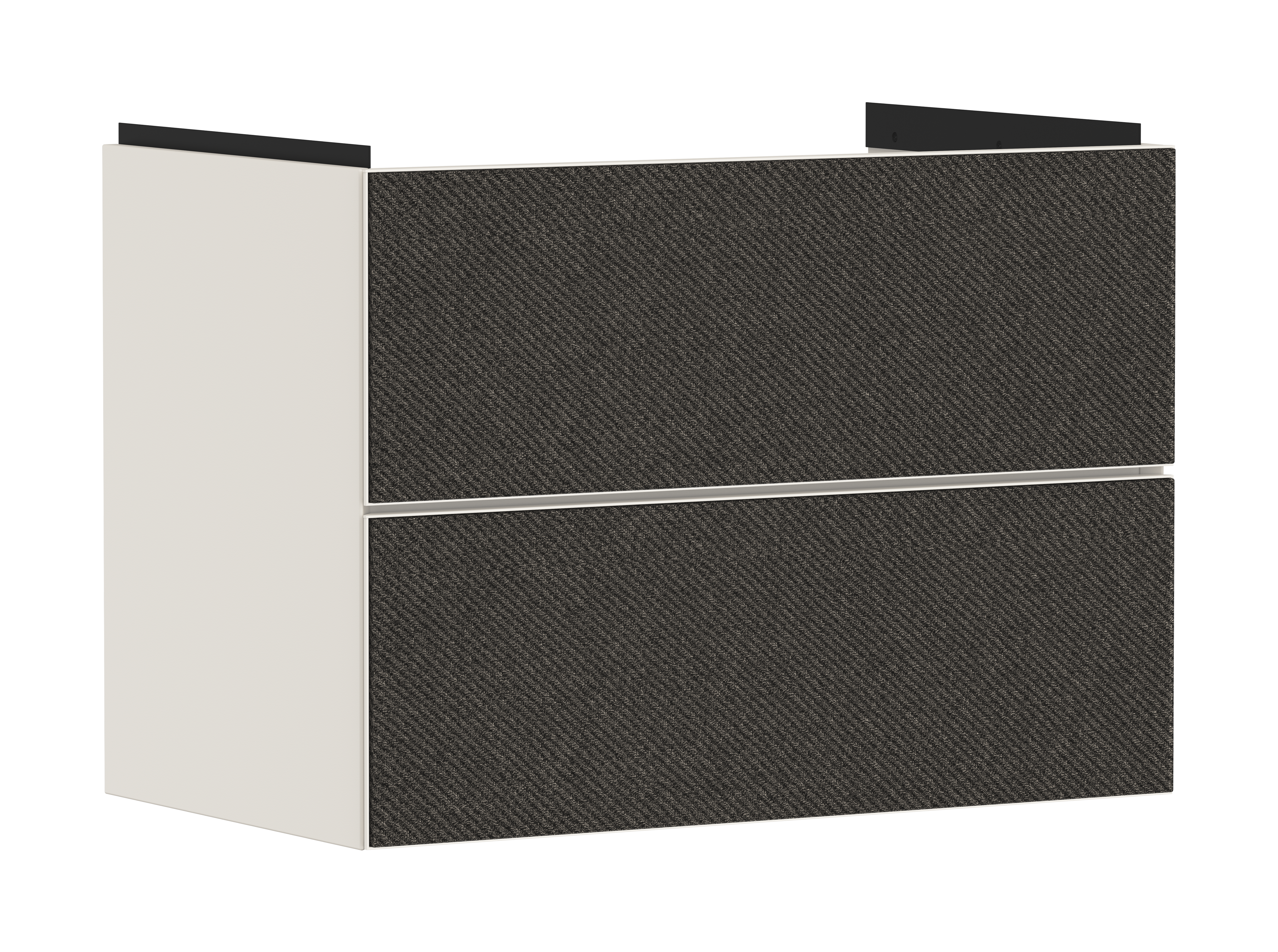 Waschtischunterschrank Sandbeige Matt 780/475 mit 2 Schubkästen für Waschtisch