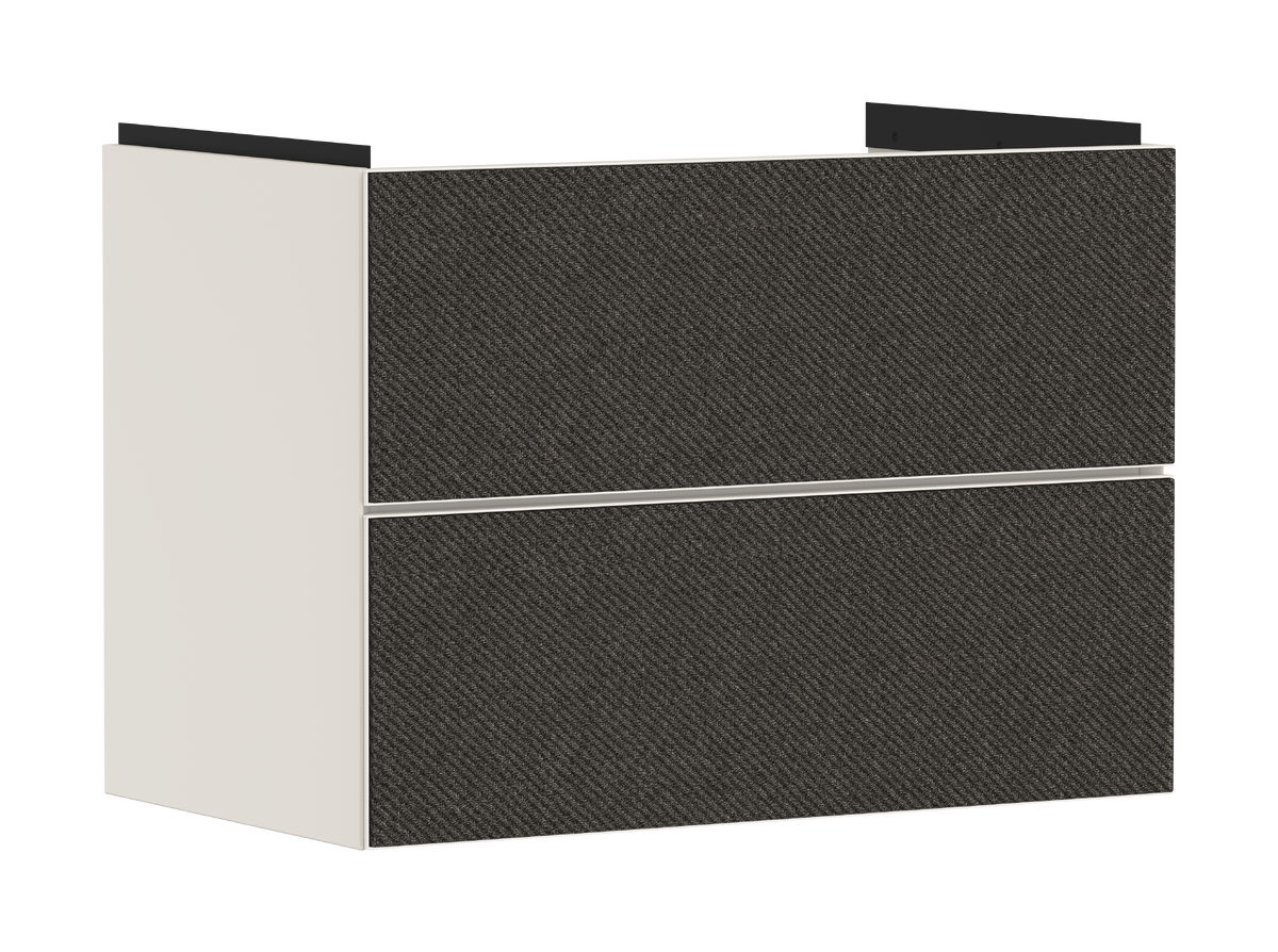 Vanity unit Sand Matt Beige 780/475 with 2 drawers for wash basin