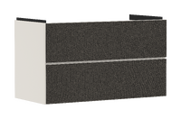 Waschtischunterschrank Sandbeige Matt 980/475 mit 2 Schubkästen für Waschtisch