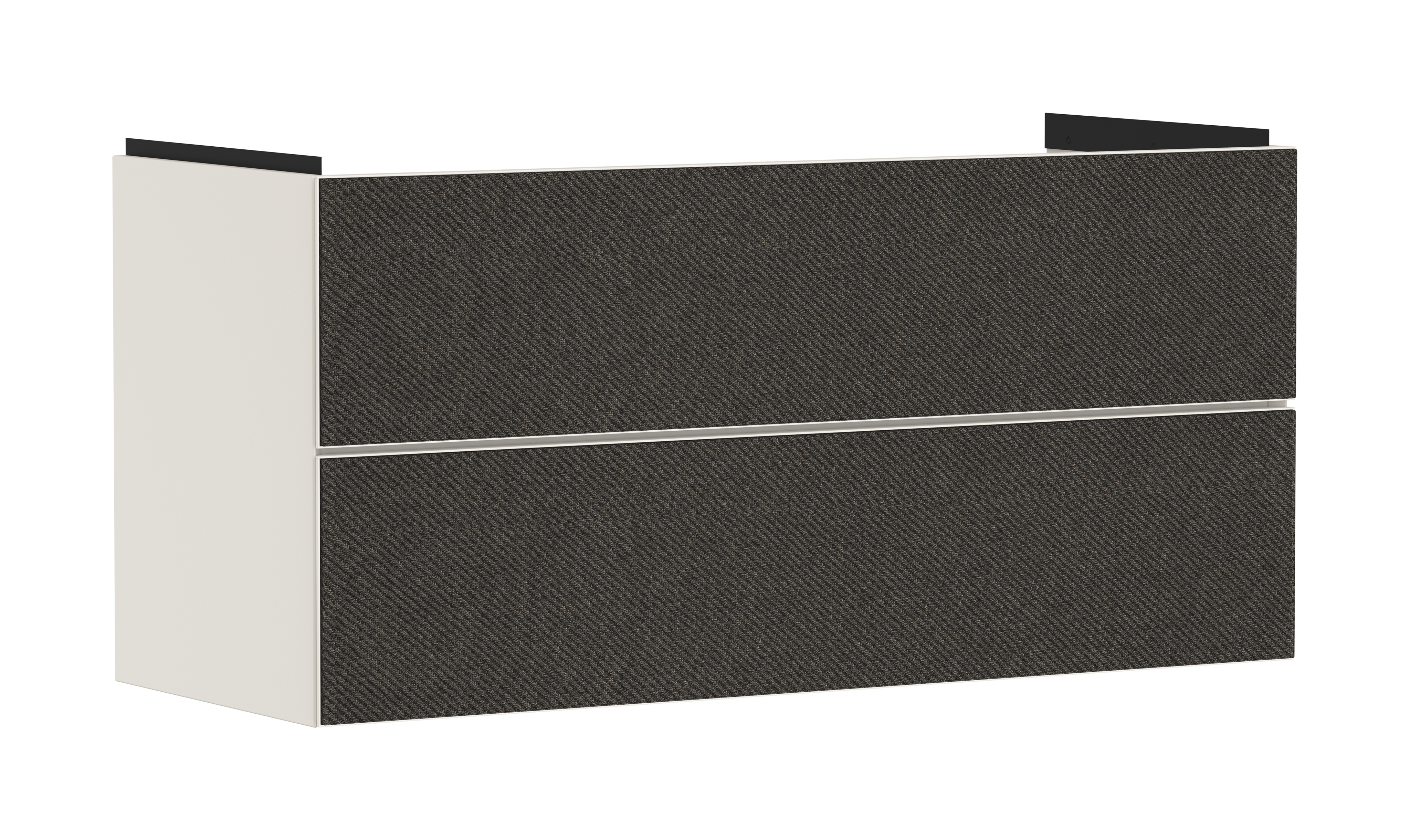 Vanity unit Sand Matt Beige 1180/475 with 2 drawers for wash basin