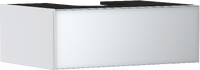 Mueble de baño blanco mate 780/550 con 1 cajón para consolas con recorte en el centro