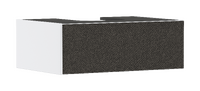 Mueble de baño blanco mate 780/550 con 1 cajón para consolas con recorte en el centro