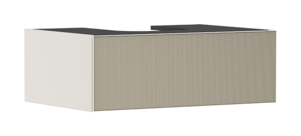 Meuble bas pour vasque/lavabo à poser 780/550, 1 tiroir, caisson Beige mat