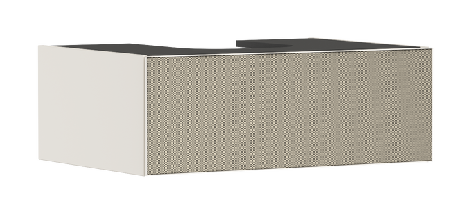 Base sottolavabo con 1 cassetto Beige Sabbia Opaco 780/550 per top con foro centrale
