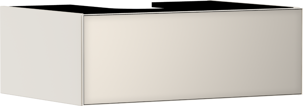 Vanity unit Sand Matt Beige 780/550 with 1 drawer for console with cutout middle