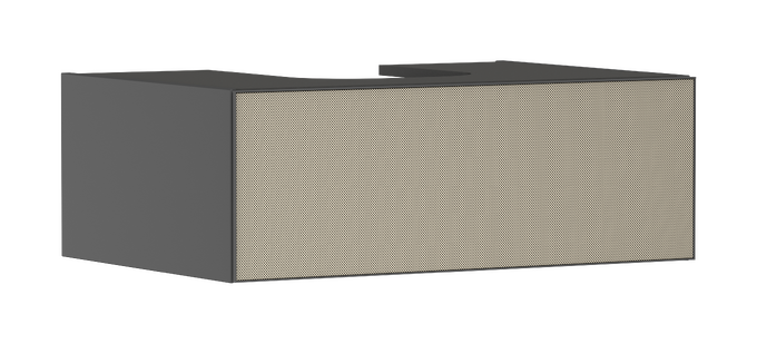 Meuble bas pour vasque/lavabo à poser 780/550