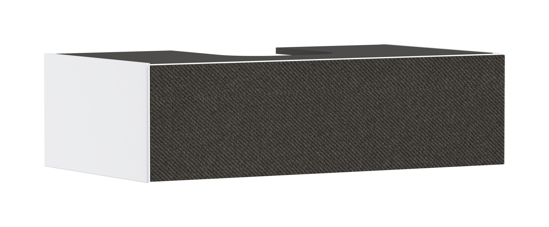 Base sottolavabo con 1 cassetto Bianco Opaco 980/550 per top con foro centrale