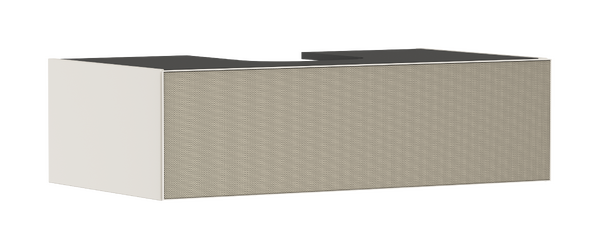 Meuble bas pour vasque/lavabo à poser 980/550, 1 tiroir, caisson Beige mat