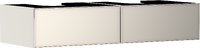 Onderkast Sand Matt Beige 1370/550 met 2 laden voor console met 2 uitsparingen