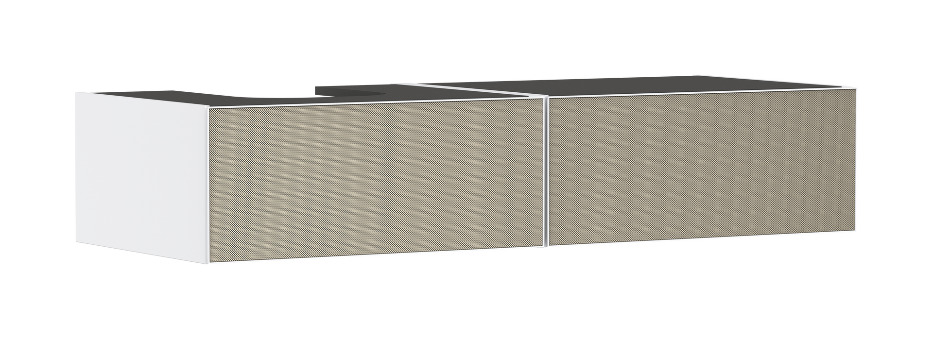 Meuble bas pour vasque/lavabo à poser 1370/550