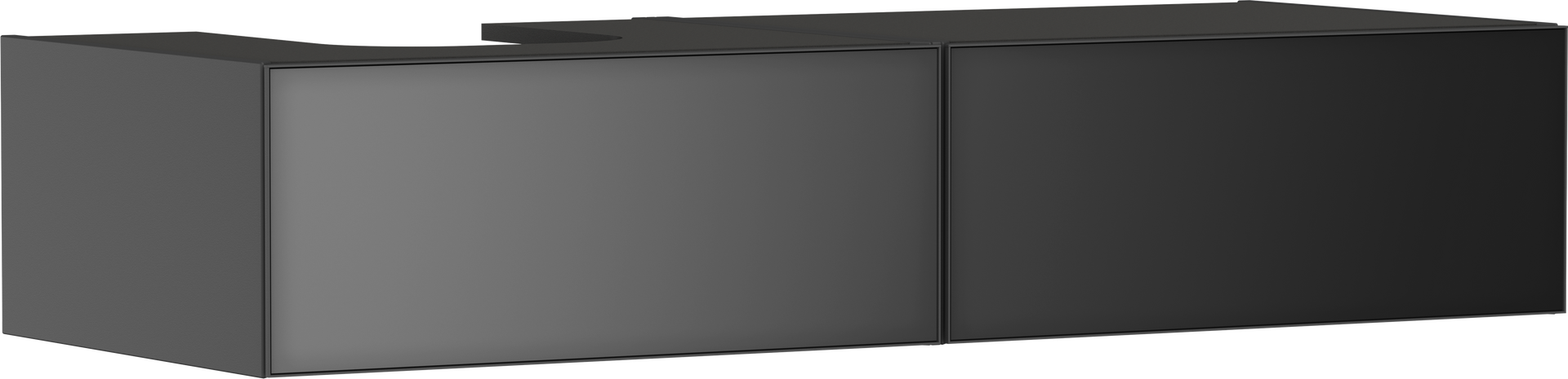 Konzolos mosdószekrény Matt Palaszürke színben 1370/550