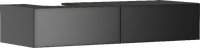 Onderkast Slate Matt Grey 1370/550 met 2 laden voor console met uitsparing links