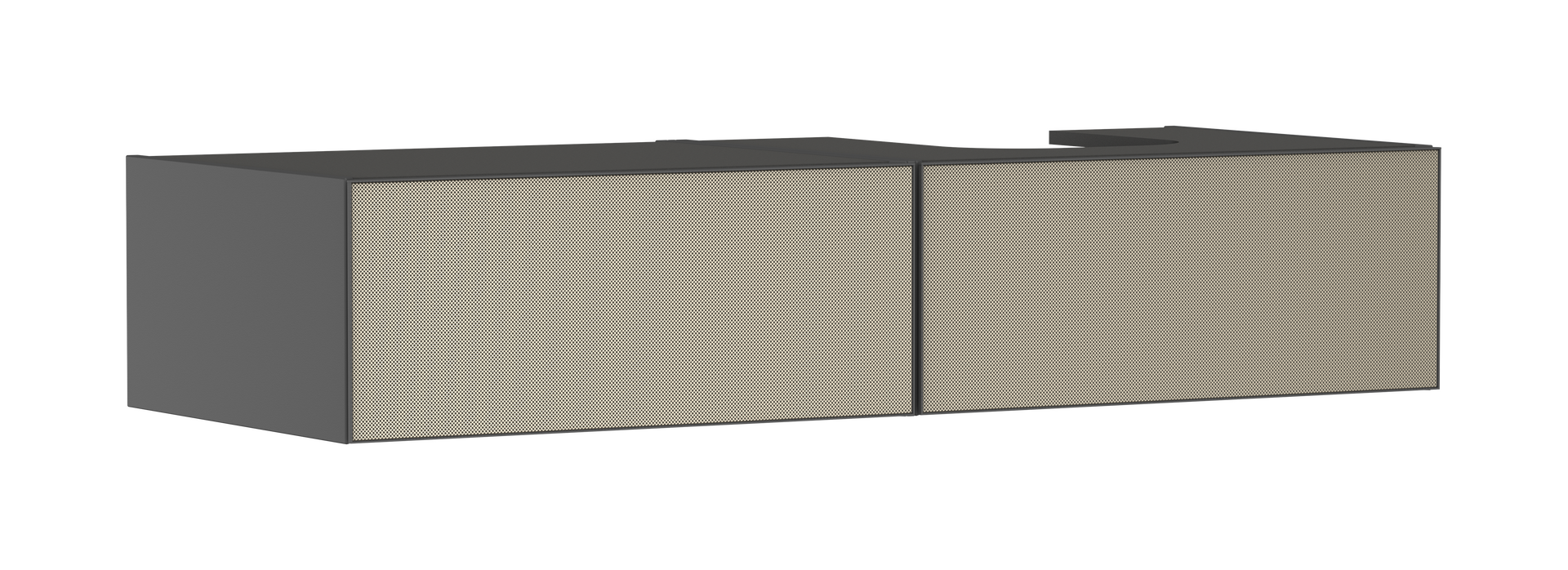 Meuble bas pour vasque/lavabo à poser 1370/550