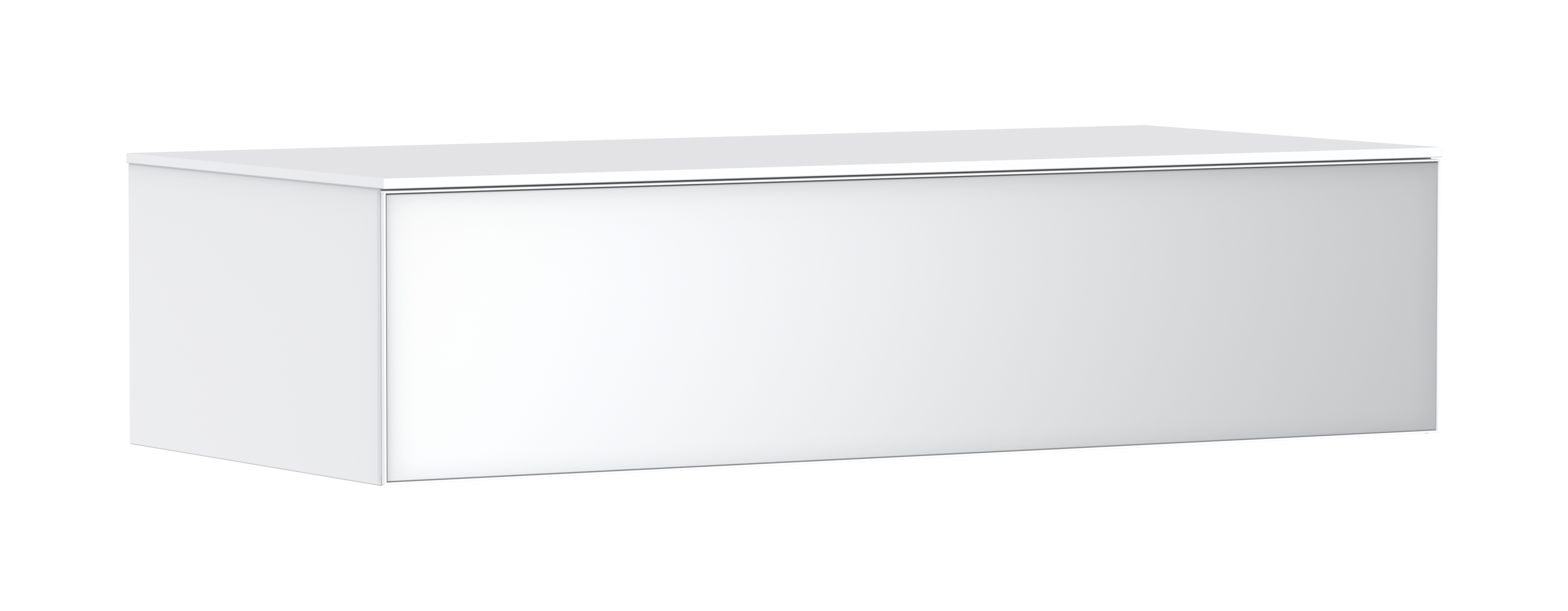 Sideboard Mattweiß 1180/550 mit 1 Schubkasten und Abdeckplatte