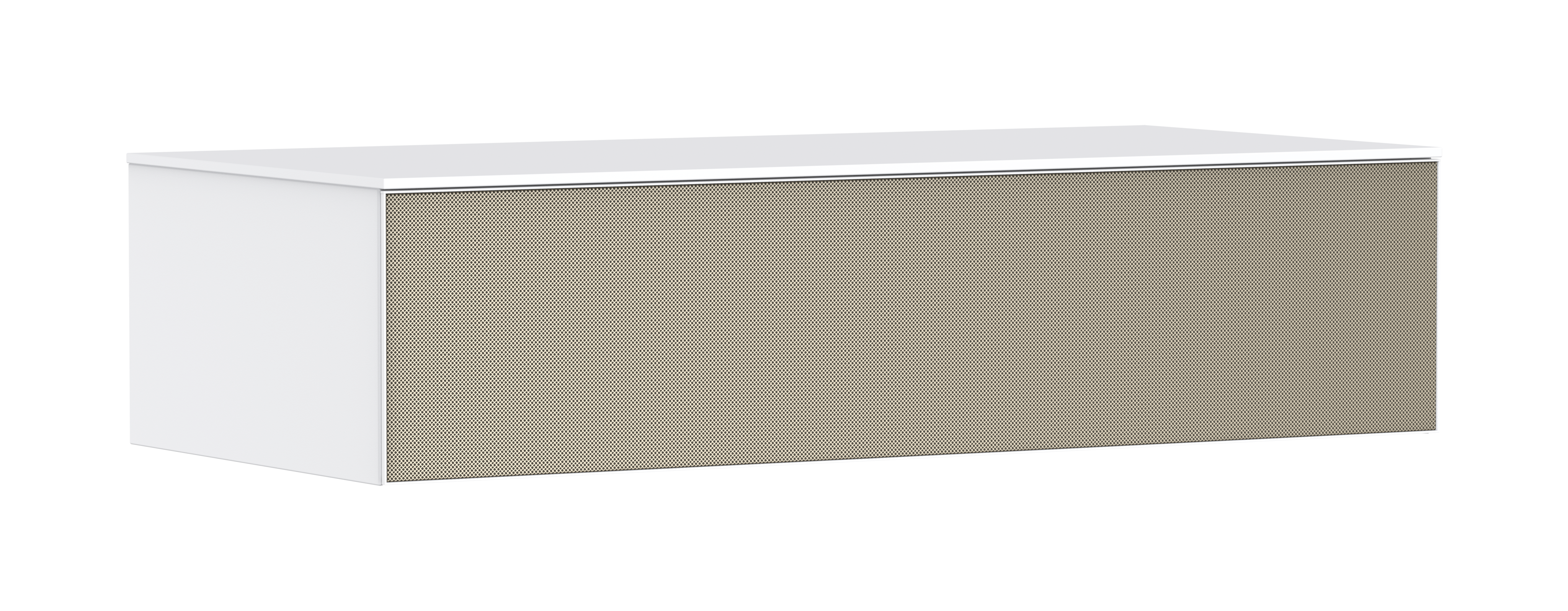 Sideboard Mattweiß 1180/550 mit 1 Schubkasten und Abdeckplatte