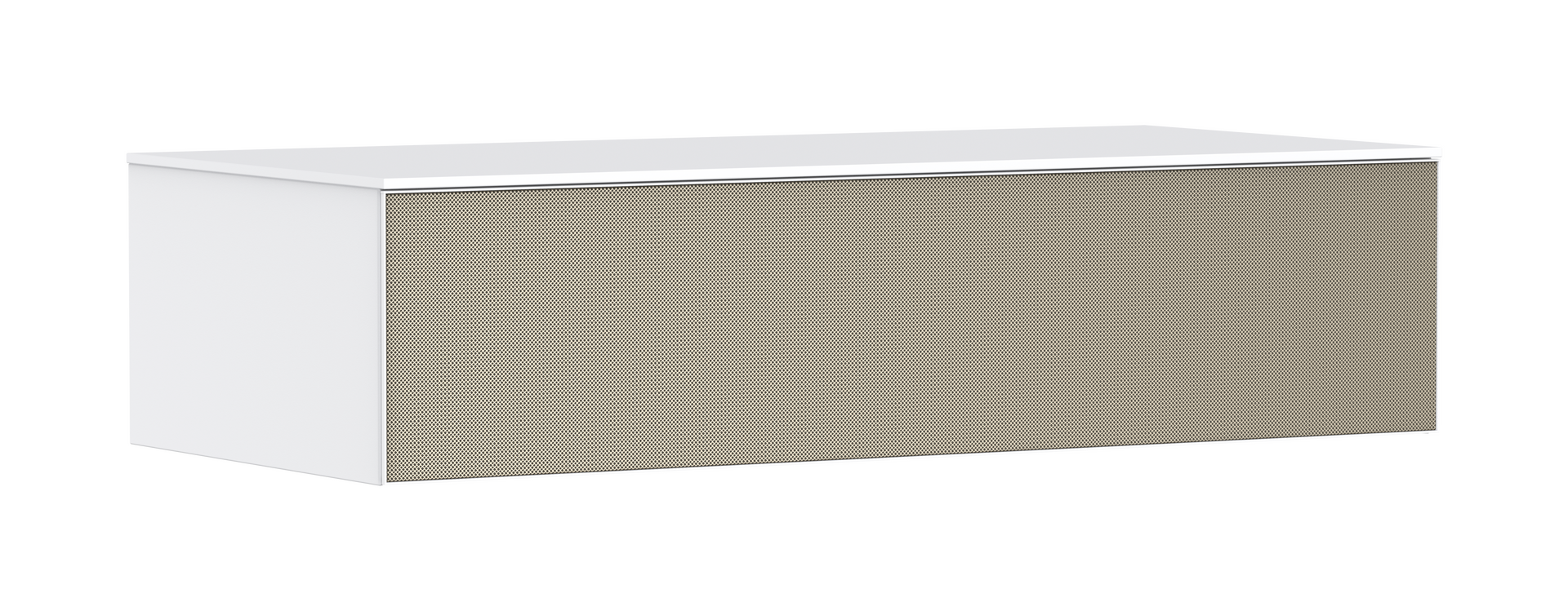 Sideboard Matt White 1180/550 with 1 drawer and cover plate