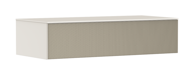 Mensola Beige Sabbia Opaco 1180/550 con 1 cassetto per top senza foro rubinetteria