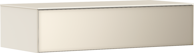 Mensola Beige Sabbia Opaco 1180/550 con 1 cassetto per top senza foro rubinetteria