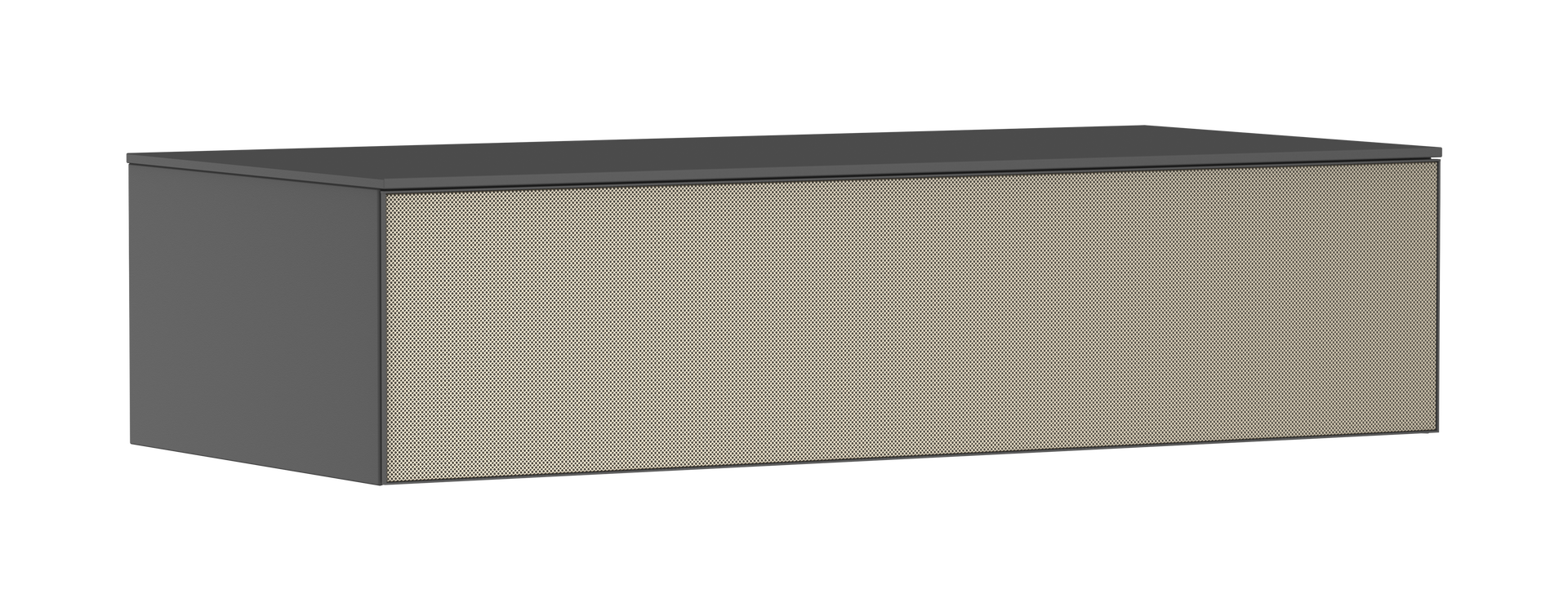 Sideboard Schiefergrau Matt 1180/550 mit 1 Schubkasten und Abdeckplatte